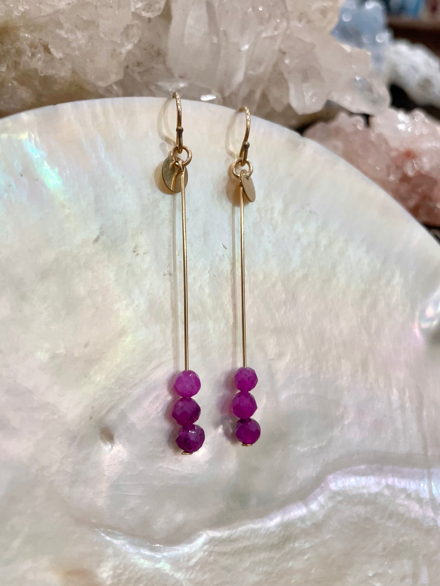 Trinity drop earrings